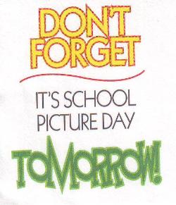 Fall Picture Day Tomorrow